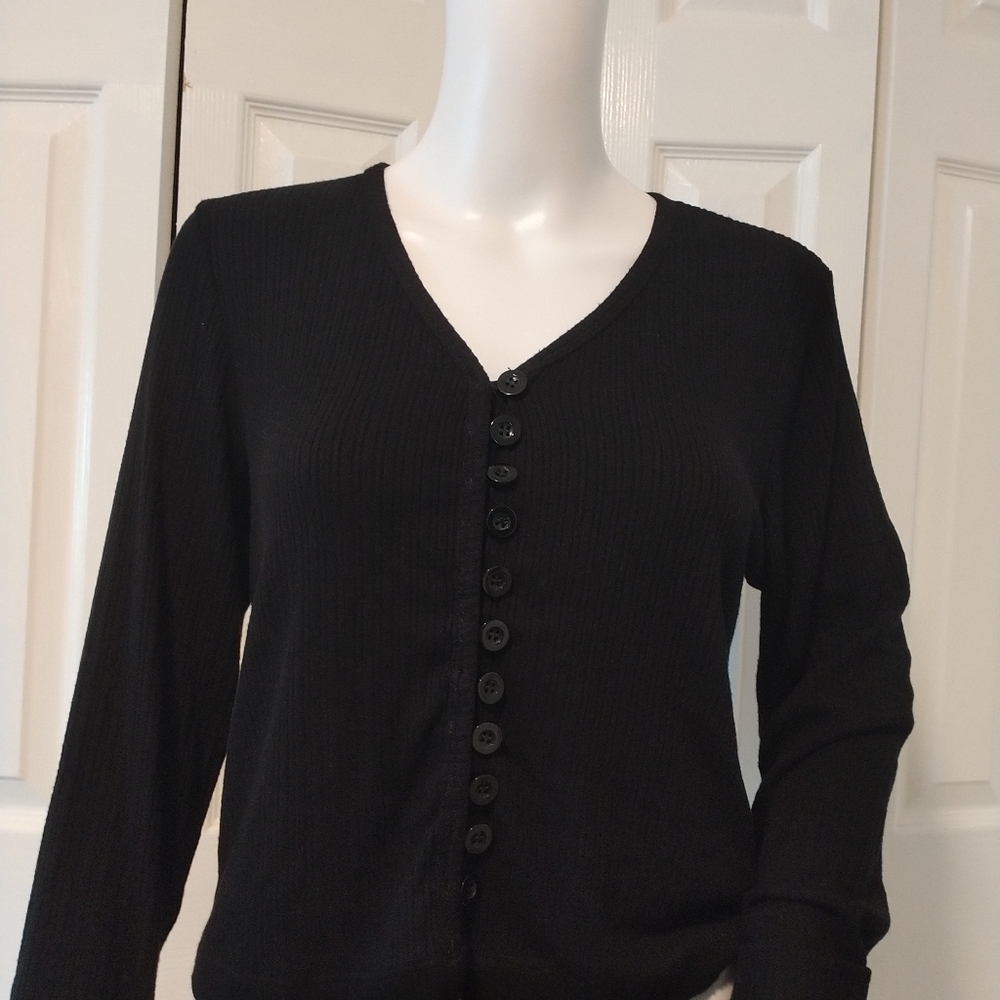 LNA Ribbed Knit Cardigan/Top - Picture 10 of 10